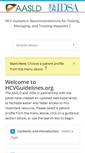 Mobile Screenshot of hcvguidelines.org